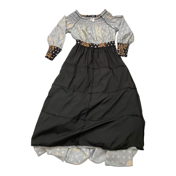 LATISTE BY AMY Three Tier Ruffled Grecian Gala MAXI  Dress. SIZE MEDIUM - Picture 7 of 11